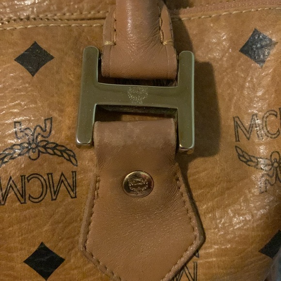 MCM Pre-loved EUC Authentic Cognac Boston Bag - Picture 7 of 17